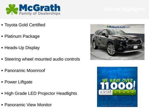 2022 Toyota Highlander Platinum