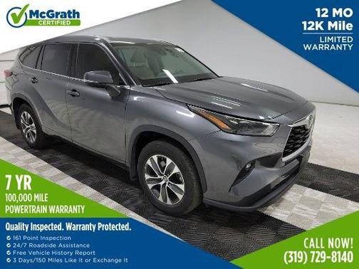Magnetic Gray Metallic 2022 Toyota Highlander XLE