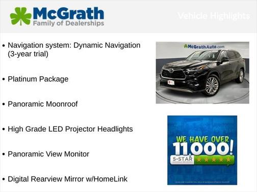2022 Toyota Highlander Platinum