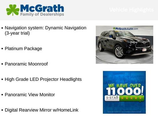 2022 Toyota Highlander Platinum