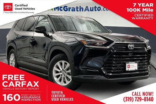 Midnight Black Metallic 2025 Toyota Grand Highlander XLE