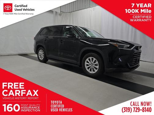 Midnight Black Metallic 2025 Toyota Grand Highlander XLE