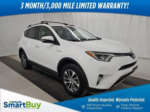 Super White 2018 Toyota RAV4 Hybrid XLE