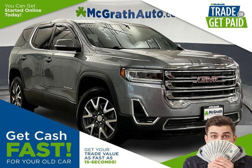 Satin Steel Metallic 2021 GMC Acadia SLE