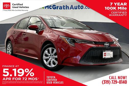 Barcelona Red Metallic 2020 Toyota Corolla LE