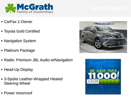 2022 Toyota Sienna Platinum