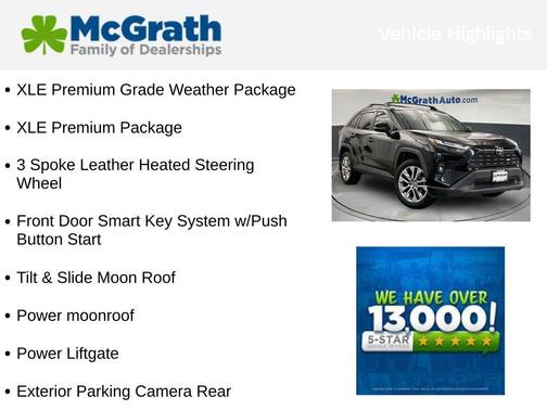 Midnight Black Metallic 2022 Toyota RAV4 XLE Premium