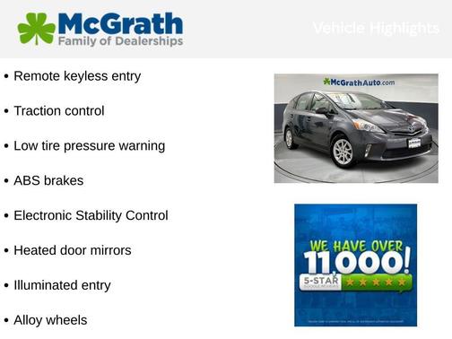 2012 Toyota Prius v Three
