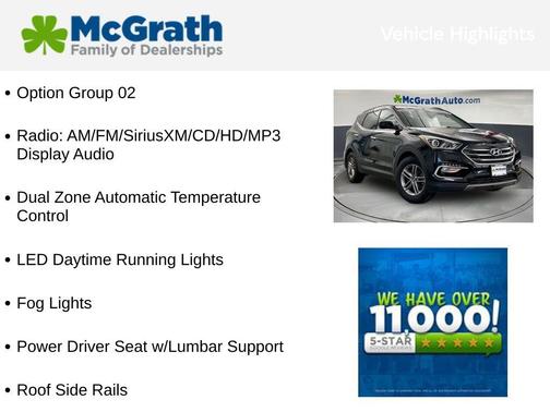 Twilight Black 2017 Hyundai Santa Fe Sport 2.4L