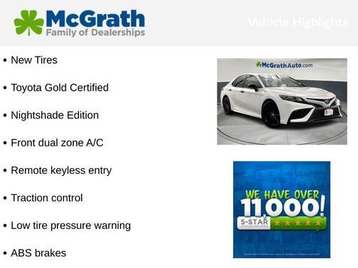 2022 Toyota Camry Nightshade Edition Hybrid