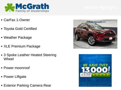 Ruby Flare Pearl 2024 Toyota RAV4 XLE Premium