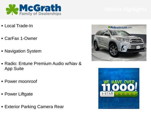 Celestial Silver Metallic 2017 Toyota Highlander XLE