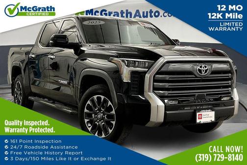 Midnight Black Metallic 2025 Toyota Tundra Limited