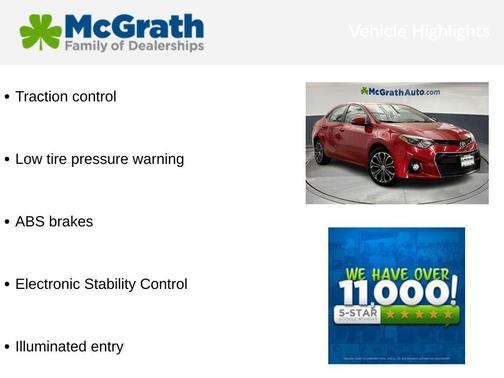 2016 Toyota Corolla S Plus