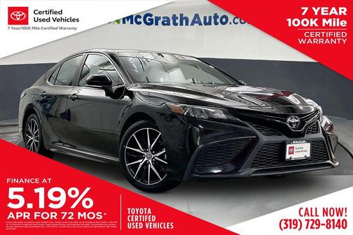 Midnight Black Metallic 2022 Toyota Camry SE