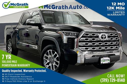 Midnight Black Metallic 2023 Toyota Tundra 1794 Edition