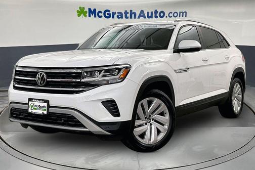 Pure White 2021 Volkswagen Atlas Cross Sport 3.6L V6 SE w/Technology
