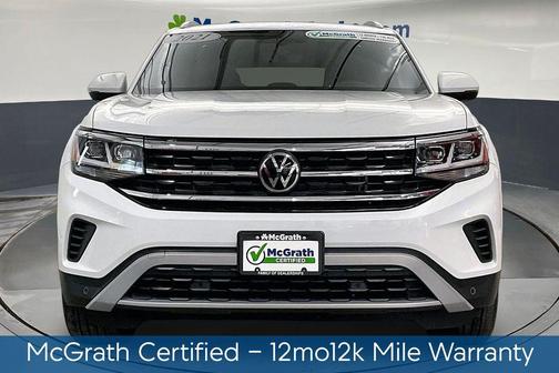 Pure White 2021 Volkswagen Atlas Cross Sport 3.6L V6 SE w/Technology