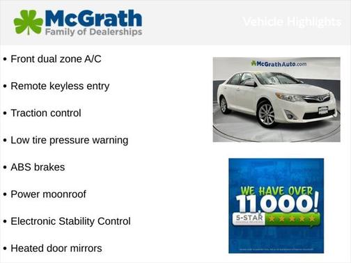 2012 Toyota Camry XLE