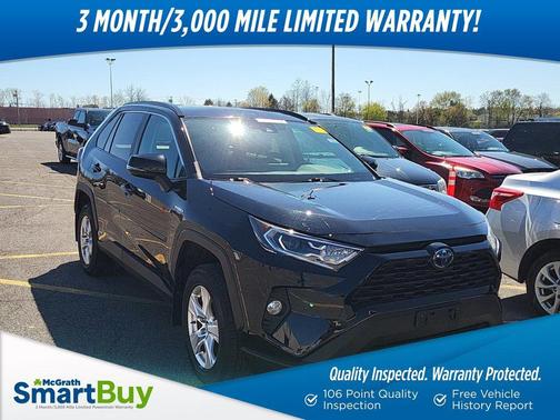 Midnight Black Metallic 2019 Toyota RAV4 Hybrid XLE