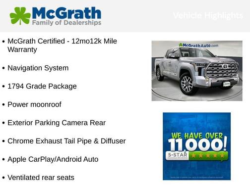 2025 Toyota Tundra 1794 Edition