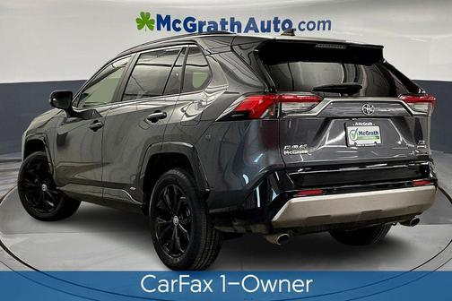 Magnetic Gray Metallic/Midnight Black Metallic 2024 Toyota RAV4 Hybrid SE