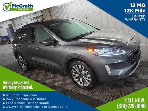 Gray Metallic 2022 Ford Escape Titanium