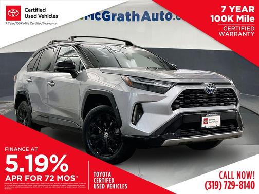 Silver Sky Metallic/Midnight Black Metallic 2024 Toyota RAV4 Hybrid SE