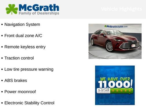 2019 Toyota Avalon Limited