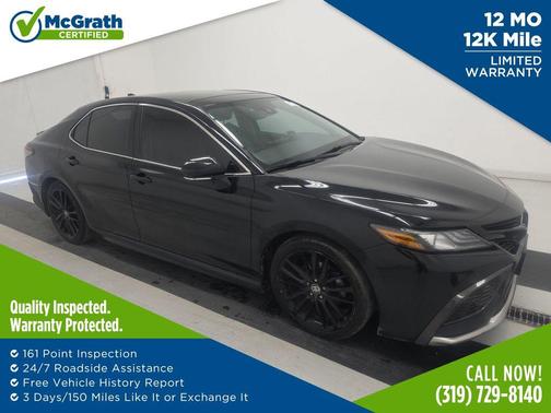 Midnight Black Metallic 2021 Toyota Camry XSE