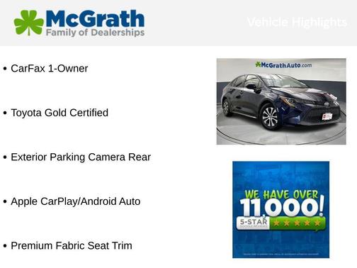 2022 Toyota Corolla Hybrid LE