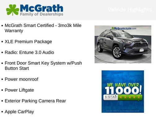 Gray 2019 Toyota RAV4 XLE Premium