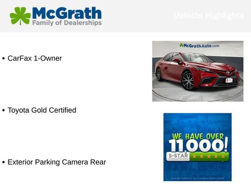 Supersonic Red 2024 Toyota Camry SE