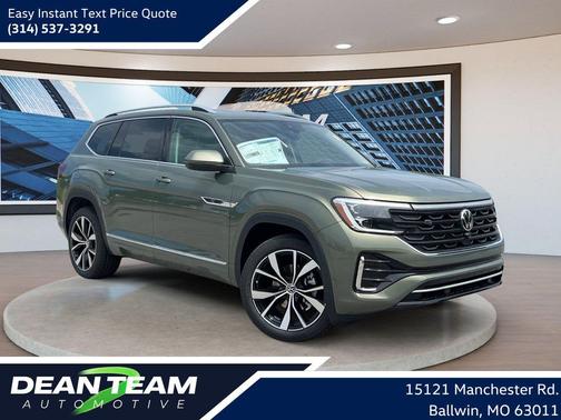 Avocado Green Pearl 2026 Volkswagen Atlas 2.0T SEL Premium R-Line 4MOTION