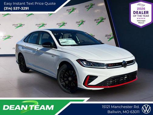 Pure White w/Deep Black Roof 2026 Volkswagen Jetta GLI 2.0T Autobahn