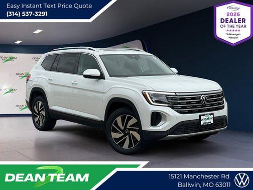 opal white pearl 2026 Volkswagen Atlas 2.0T SEL
