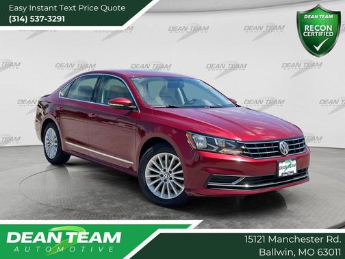 Fortana Red 2016 Volkswagen Passat 1.8T SE