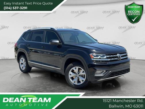 Deep Black Pearl 2018 Volkswagen Atlas 3.6L SEL