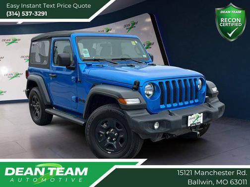 Hydro Blue Pearlcoat 2022 Jeep Wrangler Sport