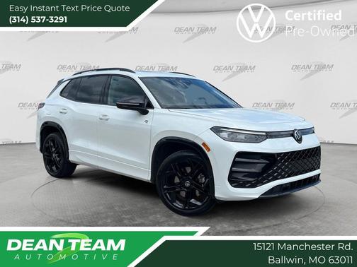 Opal White Pearl 2025 Volkswagen Tiguan 2.0T SE R-Line Black 4MOTION