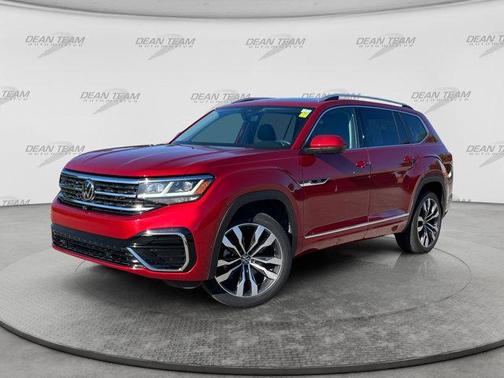 Aurora Red Metallic 2023 Volkswagen Atlas 3.6L SEL Premium