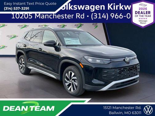 deep black pearl 2026 Volkswagen Tiguan 2.0T S 4MOTION