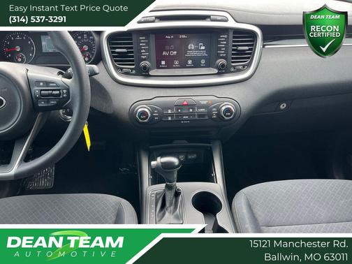 Ebony Black 2018 Kia Sorento LX