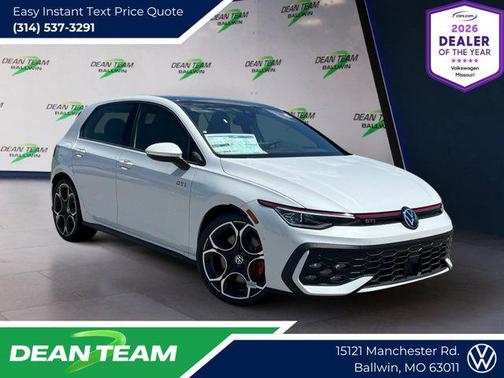 Opal White Pearl 2025 Volkswagen Golf GTI 2.0T S DSG