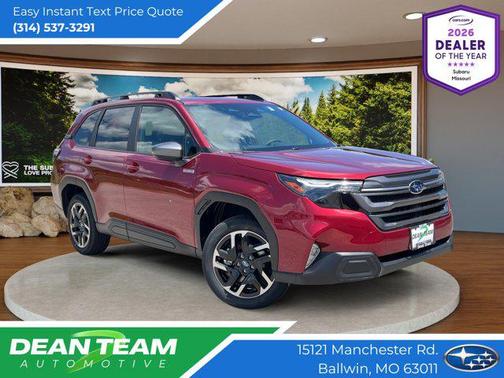 CRIMSON RED 2026 Subaru Forester Hybrid Premium