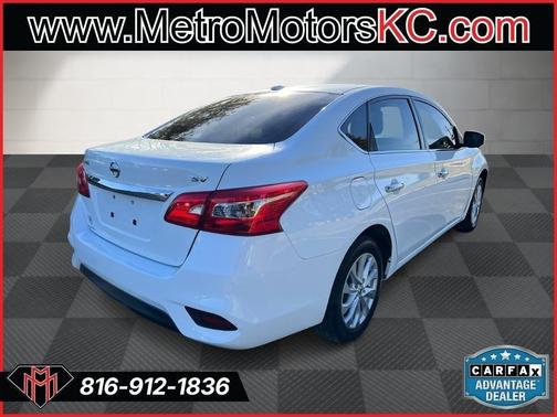 White 2018 Nissan Sentra SV