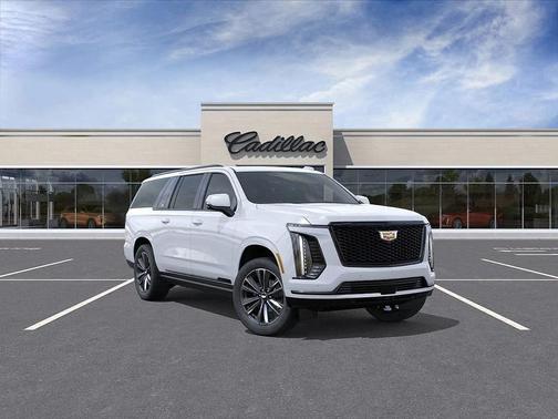 Vibrant White Tricoat 2026 Cadillac Escalade ESV Sport