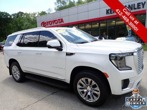 White Frost Tricoat 2021 GMC Yukon Denali