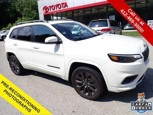 Pearl White Pearlcoat 2019 Jeep Cherokee Limited