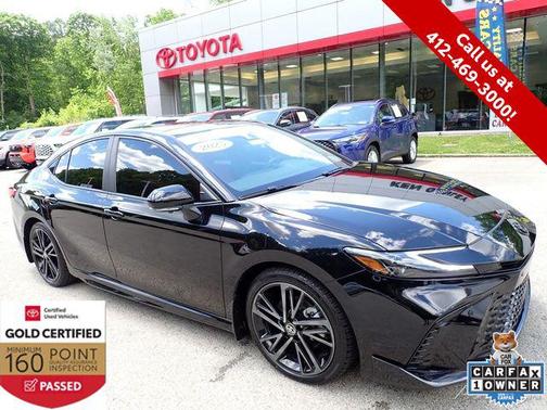 Midnight Black Metallic 2025 Toyota Camry XSE
